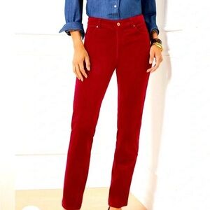 Talbots Stretch Corduroy High-Waist
Straight Leg Full Length Pants